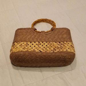 White House Black market straw purse